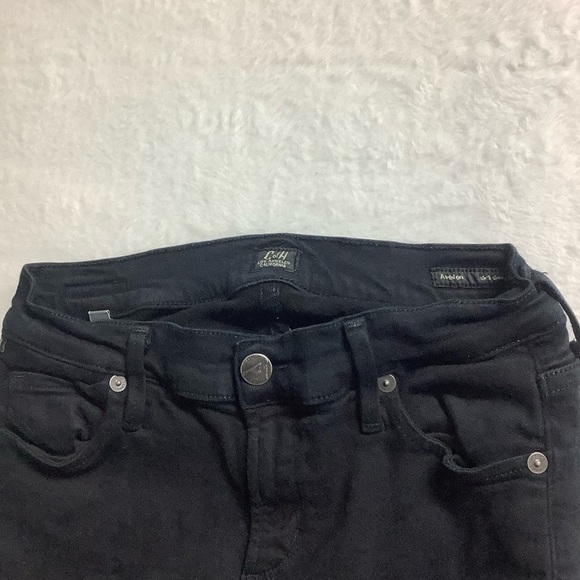 Citizens of Humanity Avedon Slick Skinny Leg Black Jeans Size 28 Flaw - Picture 7 of 11